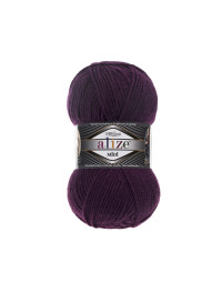 Пряжа Alize Superlana MIDI колір темно-фіолетовий № 111 / 100 г / 170 м / Турция