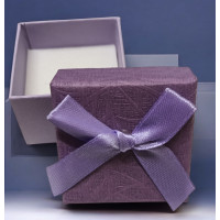 Коробочка для кільця/50х50х35 мм/фіолетовий