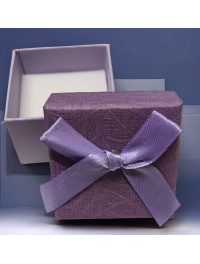 Коробочка для кільця/50х50х35 мм/фіолетовий