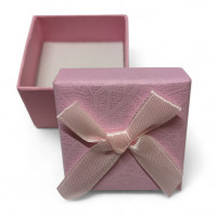 Коробочка для кільця/50х50х35 мм/рожевий