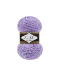 Пряжа ALIZE LANAGOLD колір світло-фіолетовий № 166  / 240 м / 100 г / Турція