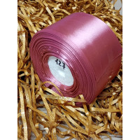 Атласная лента/ 5 см/ 33 метра/  пыльная роза