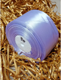 Атласна стрічка/5 см/33 метри/ блідий бузок