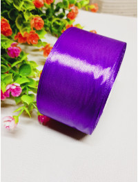 Атласна стрічка/5 см/33 метри/фіолетовий