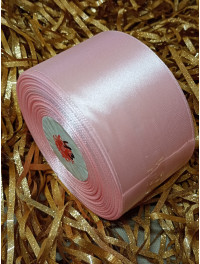 Атласна стрічка/5 см/33 метри/пудровий блідий