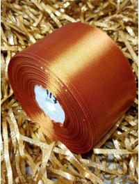 Атласна стрічка/5 см/33 метри/коричневий