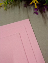 Фетр для рукоділля. Товщина — 3 мм. Розмір аркуша 20×30 см. Колір рожевий.