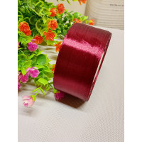 Атласная лента/ 4 см/ 33 метра/  бордо