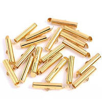 Слайдер. Размер 4х35 мм. Цвет лимонное золото. 1 шт