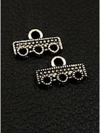 Коннектор.. Розмір  14×5 мм. Колір  срібло. Ціна вказана за 1 шт.