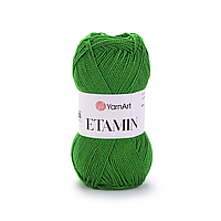 Пряжа акриловая YarnArt ETAMIN/цвет зеленый 438/30 г/180 м/Турция