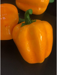 Перець муляж із пінопласту. 10 см. Колір жовтий