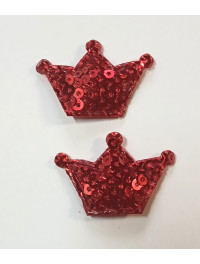 Патчі "Корона" Колір червоний. Розмір 3,2 см×2,2 см.
Матеріал  тканина, паєтки. Ціна вказана за 1 шт.