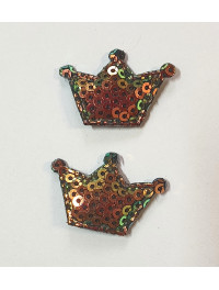 Патчі "Корона" Колір синій Розмір 3,2 см×2,2 см.
Матеріал  тканина, паєтки. Ціна вказана за 1 шт.