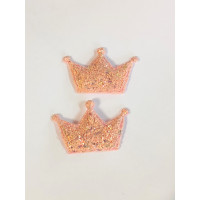 Патчі "Корона" Колір  персиковий. Розмір  4,3 см×2,7 см. Ціна вказана за 1 шт.