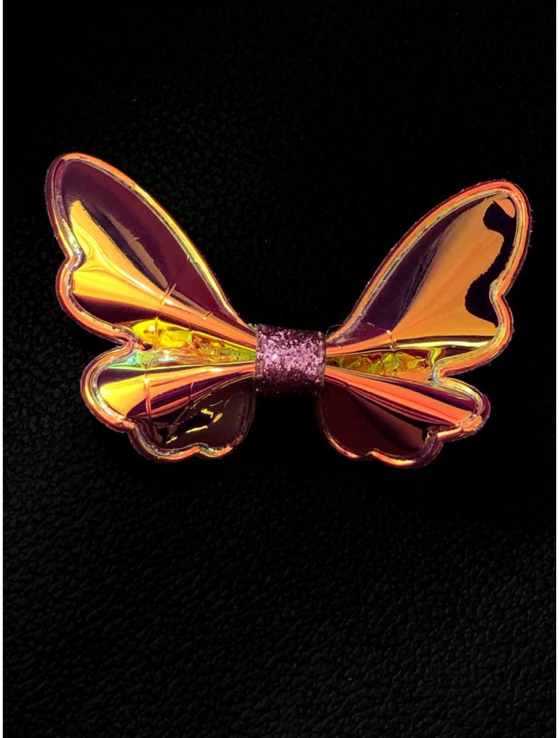 Патчі "Бантик-метелик" Колір рожевий із відливом. Розмір  7,5 см×5,2 см. Ціна вказана за 1 шт.