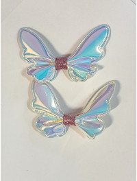 Патчі "Бантик-метелик" Колір білий із відливом. Розмір  7,5 см×5,2 см. Ціна вказана за 1 шт.