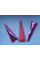 Патчі "Рог єдинорога" Колір малиновий. Розмір  10,3 см×3,3 см. Ціна вказана за 1 шт.
