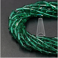 Крапля конус 4*8 мм. Бірюзовий. паковання 10 шт.