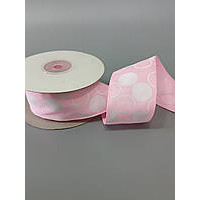 Репсовая лента. Ширина 4 см. Цвет розовый. Цена указана за 1 метр