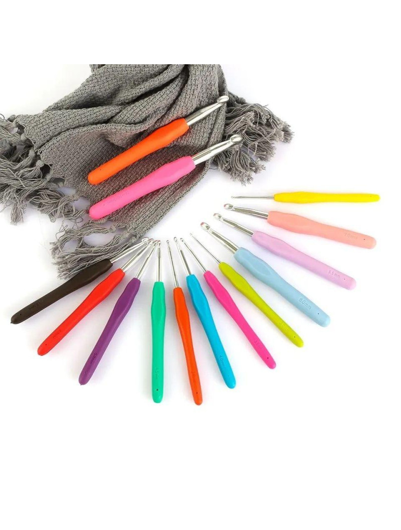 Гачок із силіконовою ручкою. Розмір 3 мм. Колір в асортименті