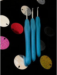 Гачок із силіконовою ручкою. Розмір 4.5 мм. Колір в асортименті