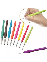 Гачок із силіконовою ручкою. Розмір 8 мм. Колір в асортименті