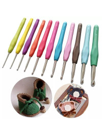 Гачок із силіконовою ручкою. Розмір 10 мм. Колір в асортименті