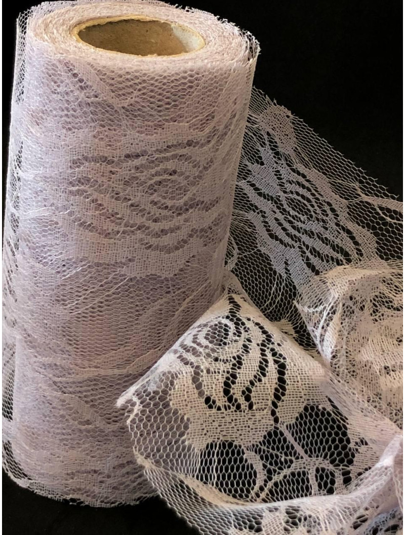 Фатин мереживний. Ширина  15 см. Колір  сірий. Ціна вказана за 1 метр