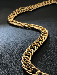 Ланцюг два сплетіння. Розмір ланки 1,5×1 см. Колір  золото. Ціна вказана за 1 метр