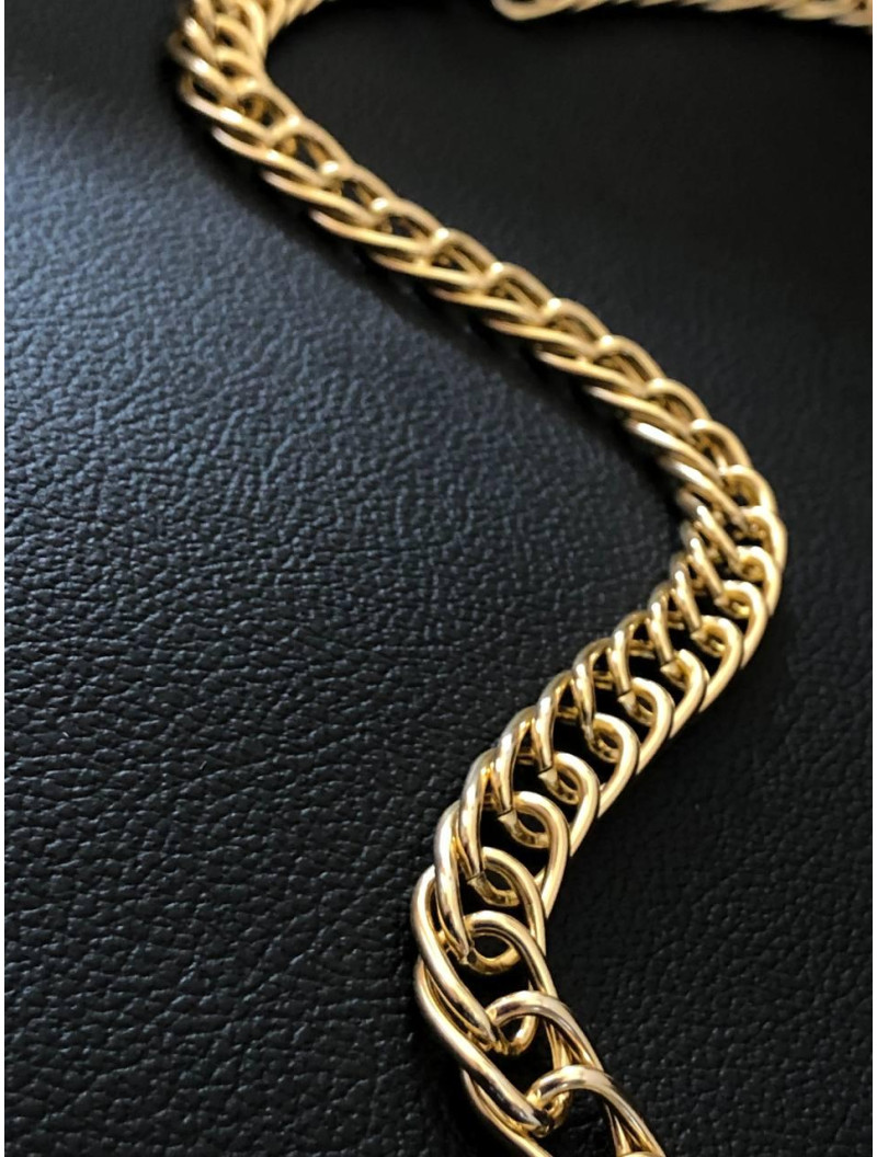 Ланцюг два сплетіння. Розмір ланки 1,5×1 см. Колір  золото. Ціна вказана за 1 метр