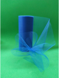 Фатин однотон. Ширина  15 см. Колір синій.  Ціна вказана за 1 метр