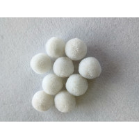 Помпон текстильний. Розмір 2 см. Колір - білий.