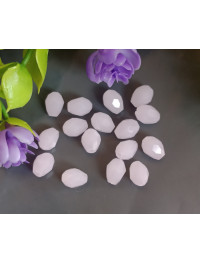 Кришталева "крапля"/6*8 мм/ рожевий матовий /5 штук