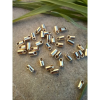 Зажим на леску. размер 3,2 мм. Цвет золота. Упаковка 10 шт.