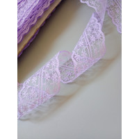 Мереживо гіпюр двостороннє 4 см світлий фіолетовий. Ціна вказана за 1 метр