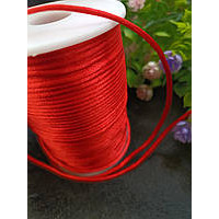 Корсетний шнур/2 мм/колір червоний/ ціна за 1 метр