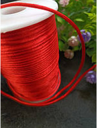 Корсетний шнур/2 мм/колір червоний/ ціна за 1 метр