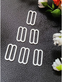 Регулятор для бретелей/1 шт./сірий білий емаль/21 мм