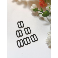 Регулятор для бретелей/1 шт./цв. черная эмаль/13 мм