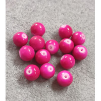 Бусины керамика/8 мм/ цена за 1 шт./малиновый