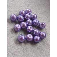 Бусини кераміка/8 мм/ ціна за 1 шт./бузковий