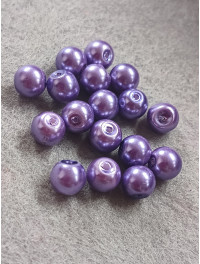 Бусини кераміка/8 мм/ ціна за 1 шт./бузковий