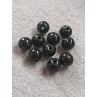 Бусини кераміка/8 мм/ ціна за 1 шт./чорний