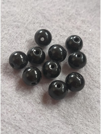 Бусини кераміка/8 мм/ ціна за 1 шт./чорний