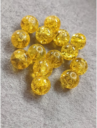 Бусини кераміка/8 мм/ ціна за 1 шт./жовтий