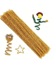 Сінельний дріт із люрексом / 30 см / 5 мм /1 шт / золотий