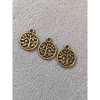 Подвеска металл/15 мм/бронза