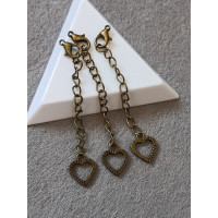 Удлинитель с карабином/Бронза/Кабин 12 мм/цепь 5 см