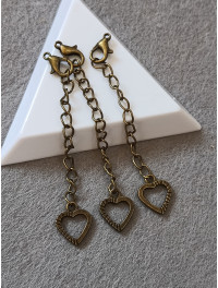 Подовжувач із карабіном/ Бронза/Кабін 12 мм/ ланцюг 5 см